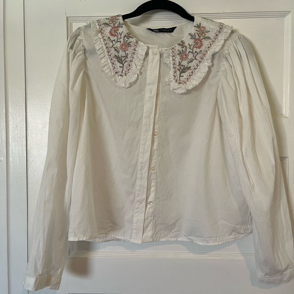 Zara Button Down Top